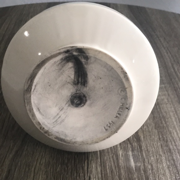 Vintage C Miller 1957 Ceramic Pitcher - Picture 9 of 14